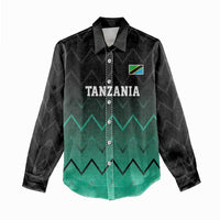 Tanzania Football Custom Women Casual Shirt Retro 2023-24 Tanzania History - Wonder Print Shop