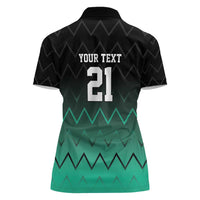 Tanzania Football Custom Women Polo Shirt Retro 2023-24 Tanzania History - Wonder Print Shop