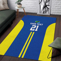 Tanzania Football Custom Area Rug Taifa Stars Go Champion - Wonder Print Shop