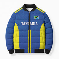 Tanzania Football Custom Bomber Puffer Jacket Taifa Stars Go Champion - Wonder Print Shop
