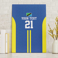 Tanzania Football Custom Canvas Wall Art Taifa Stars Go Champion - Wonder Print Shop