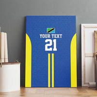 Tanzania Football Custom Canvas Wall Art Taifa Stars Go Champion - Wonder Print Shop