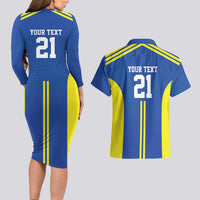 Tanzania Football Custom Couples Matching Long Sleeve Bodycon Dress and Hawaiian Shirt Taifa Stars Go Champion - Wonder Print Shop
