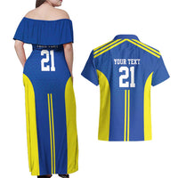 Tanzania Football Custom Couples Matching Off Shoulder Maxi Dress and Hawaiian Shirt Taifa Stars Go Champion - Wonder Print Shop