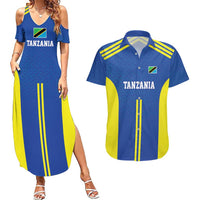 Tanzania Football Custom Couples Matching Summer Maxi Dress and Hawaiian Shirt Taifa Stars Go Champion - Wonder Print Shop
