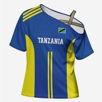 Tanzania Football Custom Cross Shoulder Shirt Taifa Stars Go Champion - Wonder Print Shop