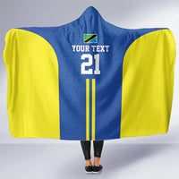 Tanzania Football Custom Hooded Blanket Taifa Stars Go Champion - Wonder Print Shop