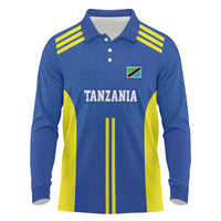 Tanzania Football Custom Long Sleeve Polo Shirt Taifa Stars Go Champion - Wonder Print Shop