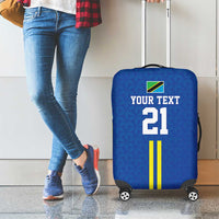 Tanzania Football Custom Luggage Cover Taifa Stars Go Champion - Wonder Print Shop