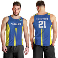 Tanzania Football Custom Men Tank Top Taifa Stars Go Champion - Wonder Print Shop