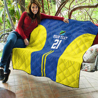 Tanzania Football Custom Quilt Taifa Stars Go Champion - Wonder Print Shop