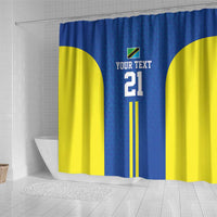 Tanzania Football Custom Shower Curtain Taifa Stars Go Champion - Wonder Print Shop