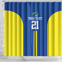 Tanzania Football Custom Shower Curtain Taifa Stars Go Champion - Wonder Print Shop