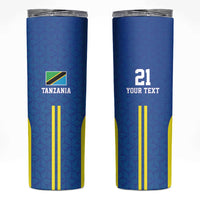 Tanzania Football Custom Skinny Tumbler Taifa Stars Go Champion - Wonder Print Shop