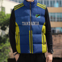 Tanzania Football Custom Sleeveless Puffer Jacket Taifa Stars Go Champion - Wonder Print Shop