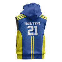 Tanzania Football Custom Sleeveless Zip Hoodie Taifa Stars Go Champion - Wonder Print Shop