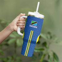 Tanzania Football Custom Tumbler With Handle Taifa Stars Go Champion - Wonder Print Shop