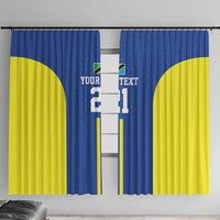 Tanzania Football Custom Window Curtain Taifa Stars Go Champion - Wonder Print Shop