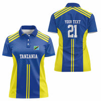 Tanzania Football Custom Women Polo Shirt Taifa Stars Go Champion - Wonder Print Shop
