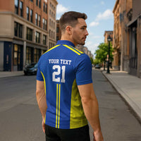 Tanzania Football Custom Zipper Polo Shirt Taifa Stars Go Champion - Wonder Print Shop