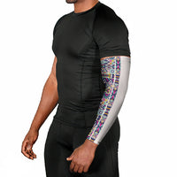 African Ndebele Art Patterns Arm Sleeves Beige Half Style
