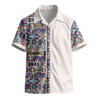 African Ndebele Art Patterns Kid Hawaiian Shirt Beige Half Style