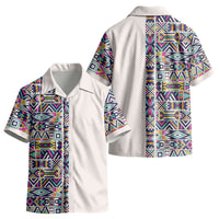 African Ndebele Art Patterns Kid Hawaiian Shirt Beige Half Style