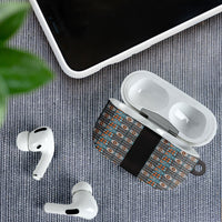 African Ndebele Traditional Attire AirPods Case Black Ndebele Stripe