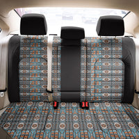 African Ndebele Traditional Attire Back Car Seat Cover Black Ndebele Stripe