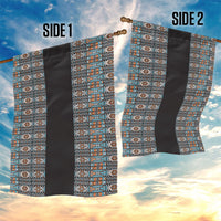 African Ndebele Traditional Attire Garden Flag Black Ndebele Stripe