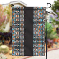 African Ndebele Traditional Attire Garden Flag Black Ndebele Stripe
