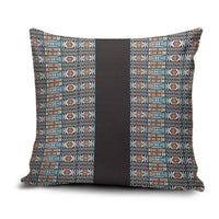African Ndebele Traditional Attire Pillow Cover Black Ndebele Stripe