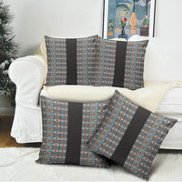 African Ndebele Traditional Attire Pillow Cover Black Ndebele Stripe