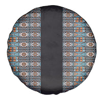 African Ndebele Traditional Attire Spare Tire Cover Black Ndebele Stripe