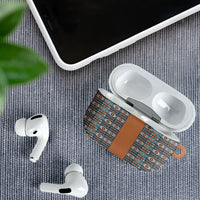 African Ndebele Traditional Attire AirPods Case Brown Ndebele Stripe