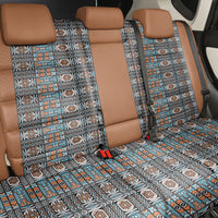 African Ndebele Traditional Attire Back Car Seat Cover Brown Ndebele Stripe