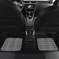 African Ndebele Traditional Attire Car Mats Brown Ndebele Stripe