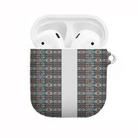 African Ndebele Traditional Attire AirPods Case White Ndebele Stripe