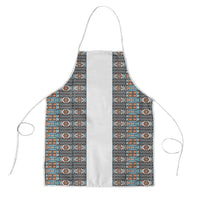 African Ndebele Traditional Attire Apron White Ndebele Stripe