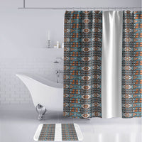 African Ndebele Traditional Attire Bathroom Set White Ndebele Stripe