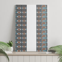 African Ndebele Traditional Attire Canvas Wall Art White Ndebele Stripe