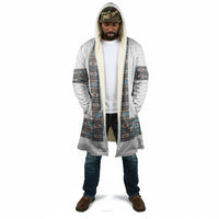 African Ndebele Traditional Attire Cloak White Ndebele Stripe