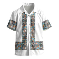 African Ndebele Traditional Attire Kid Hawaiian Shirt White Ndebele Stripe