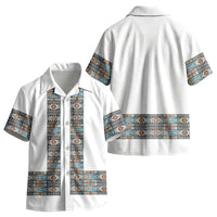 African Ndebele Traditional Attire Kid Hawaiian Shirt White Ndebele Stripe