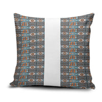 African Ndebele Traditional Attire Pillow Cover White Ndebele Stripe