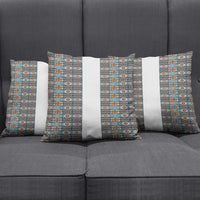 African Ndebele Traditional Attire Pillow Cover White Ndebele Stripe