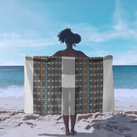 African Ndebele Traditional Attire Sarong White Ndebele Stripe