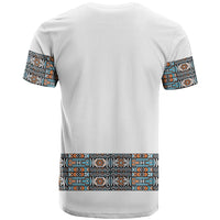 African Ndebele Traditional Attire T shirt White Ndebele Stripe