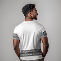 African Ndebele Traditional Attire T shirt White Ndebele Stripe