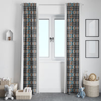 African Ndebele Traditional Attire Window Curtain White Ndebele Stripe